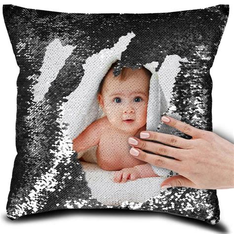 Personalized Pillow With Your Print Personalized Pillows Sequin