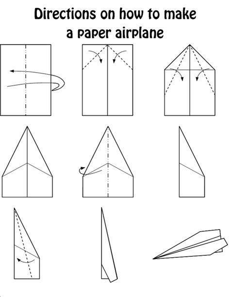 Free Printable Paper Airplane Instructions