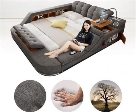 The Ultimate Bed With Integrated Massage Chair Bluetooth Audio System