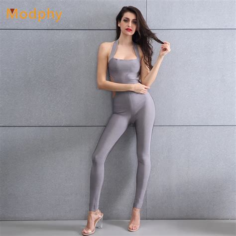 buy 2018 new fashion women sexy busty hollow out halter backless skinny long