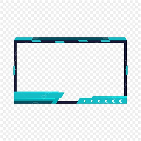 Twitch Overlay Vector Png Images Twitch Live Stream Overlay Face With Elegant Blue Border