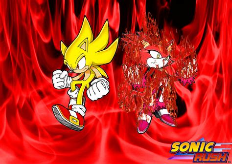 Super Sonic And Burning Blaze By Super Knuckles On Deviantart
