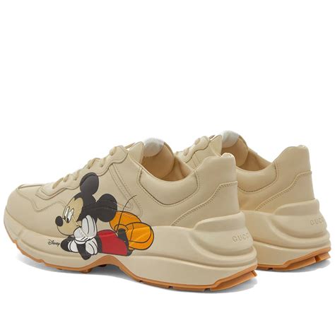 Gucci Rhyton Mickey Mouse Print Sneaker White End Us