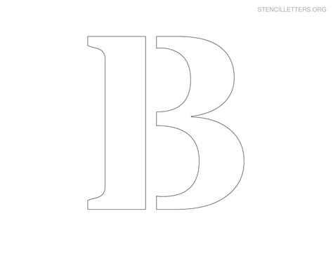 Stencil Letters B Printable Free B Stencils Stencil Letters Org