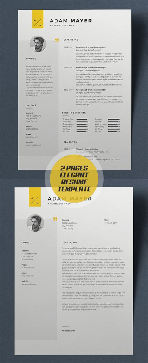 Explore the best cv formats that will help you land a job, plus learn how to structure each. New Simple, Clean CV / Resume Templates | Design | Graphic ...