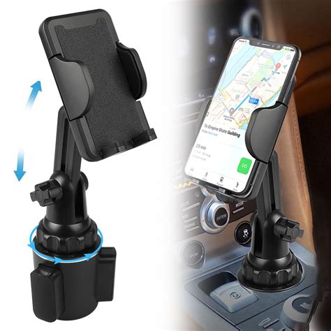 Car Cup Holder Phone Mount Universal Car Mount Adjustable Gooseneck