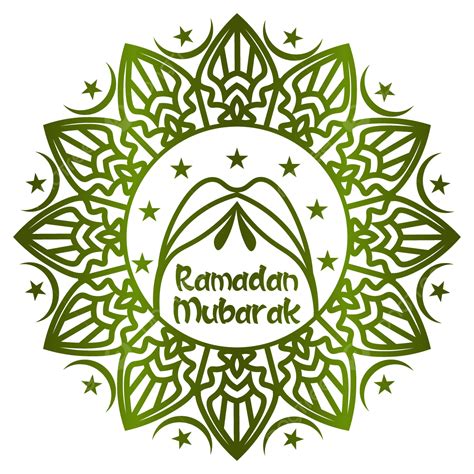 Ramadan Month Vector Hd Images Muslim Culture Event Greenish Design