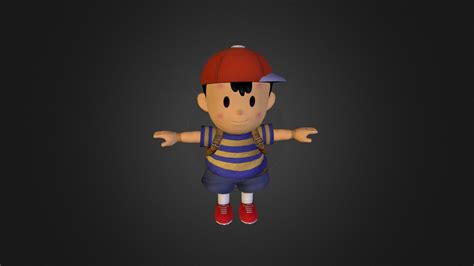 Game Cube Super Smash Bros Melee Ness 3d Model By Squidbid