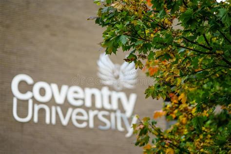 Coventry University Logo At Wall Of University Building Editorial Image