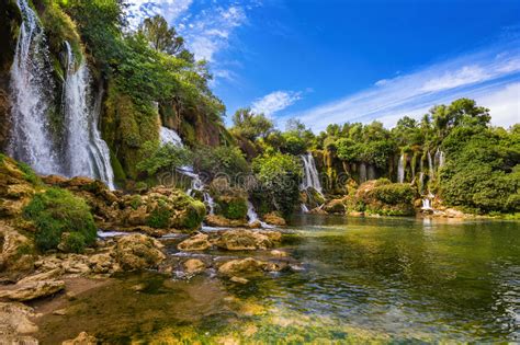 Kravice Waterfall In Bosnia And Herzegovina Stock Image Image Of