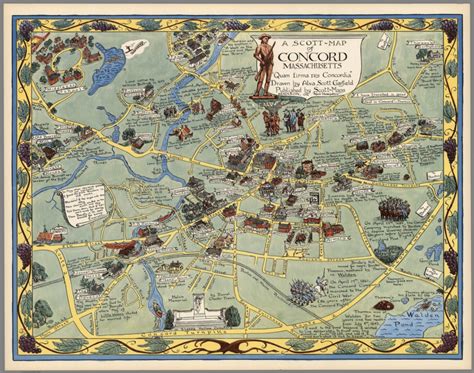A Scott-Map of Concord Massachusetts. - David Rumsey Historical Map