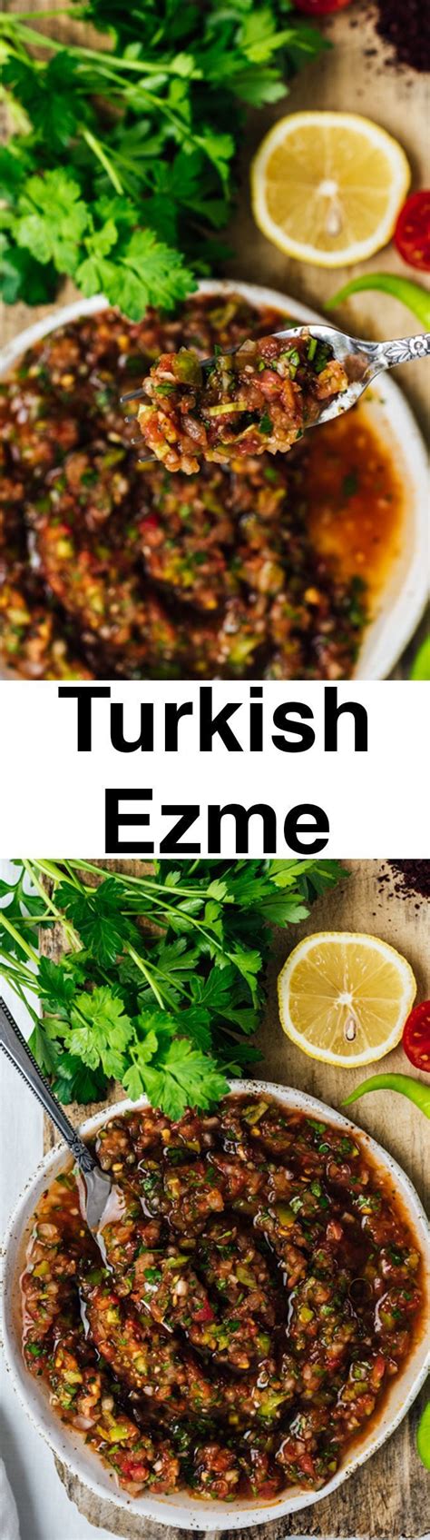Served As A Sauce On Kebabs Or As A Salsa With Some Pita Turkish Ezme