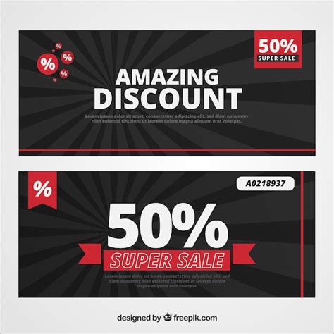 Free Vector Amazing Discount Banners