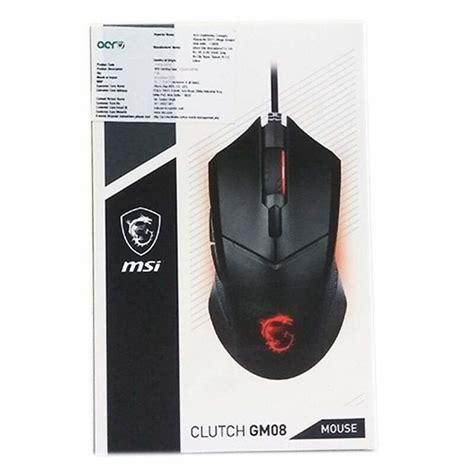 Msi Clutch Gm08 Gaming 4200 Dpi Optical Wired Mouse Think Pc