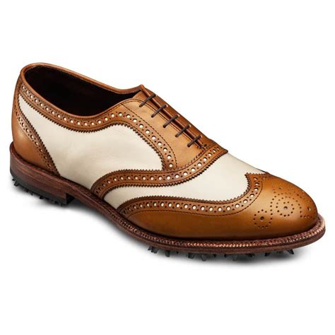 Heritage Wingtip Balmoral Lace Up Oxford Mens Golf Shoes By Allen