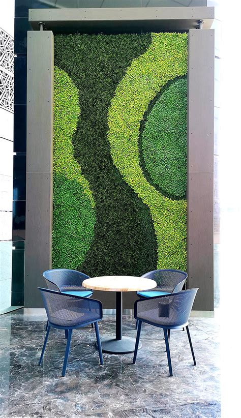 Landscaping Artificial Green Walls For Adib Planters Uae