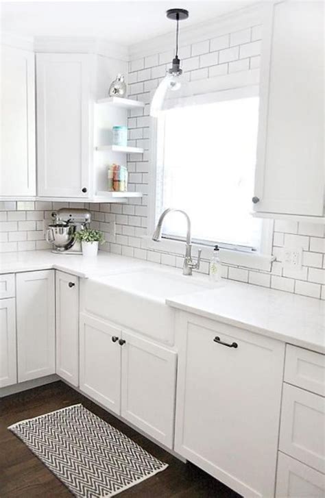 The sink is the most important kitchen fixture. Awesome Kitchen Window Blinds Ideas | White kitchen design ...