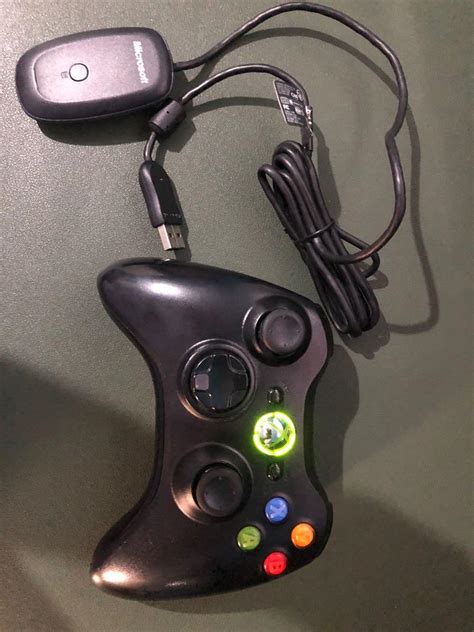 Original Xbox 360 Controller With Wireless Receiver Video Gaming