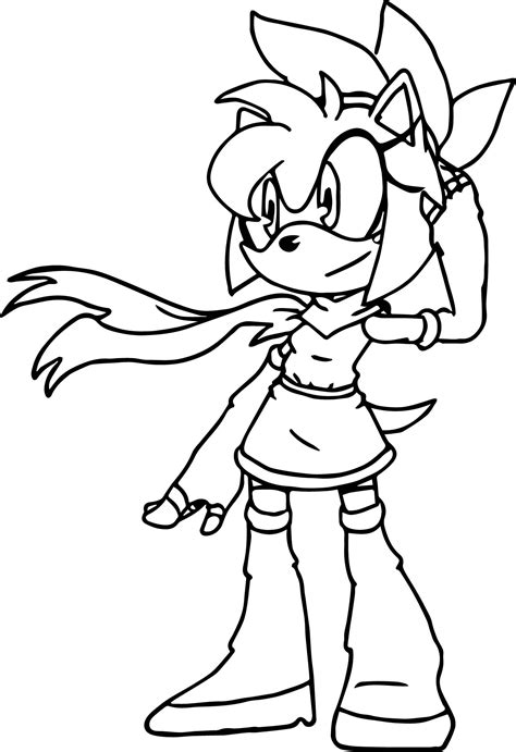 Amy Rose Coloring Pages Printable Pleasant Amy Rose Coloring Page Sexiz Pix