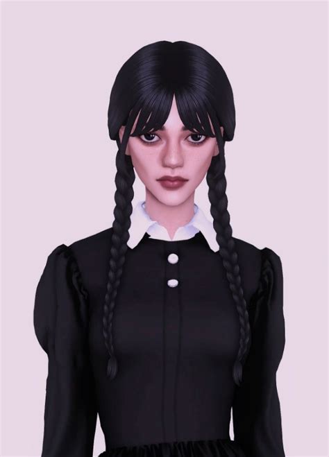 Wednesday Addams The Sims 4 Sim Models The Sims 4