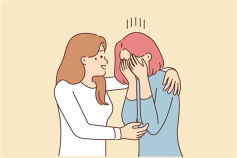 370 Girl Comforting Friend Illustrations Royalty Free Vector Graphics