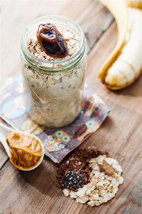 But this one is great. Almond milk, oats, flax seeds, cinnamon, chia seeds ...