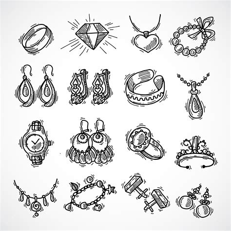 Free Vector Jewelry Icons Set