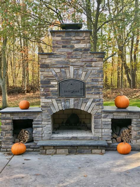 Outdoor Combo Fireplace And Pizza Oven Round Grove Products