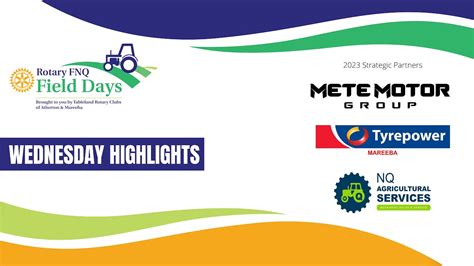 Rotary Fnq Field Days 2023 Wednesday Highlights Youtube