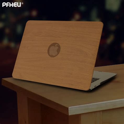 Pfheu Pu Wood Grain Laptop Cases For Apple Macbook Air 11 13 For Mac