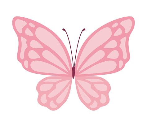 lindo diseño de vector de mariposa rosa 4079748 Vector en Vecteezy