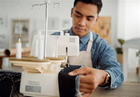 Fashion Designer Young Man And Tailor In A Creative Workshop To Sew