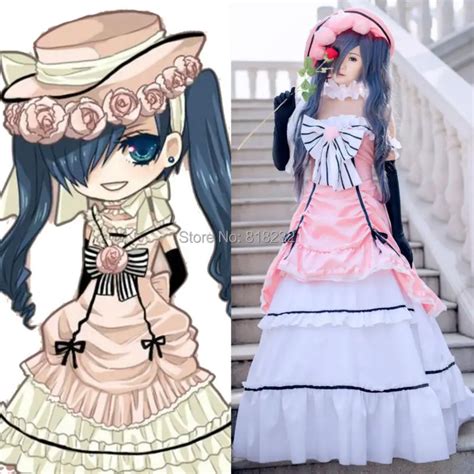 Kuroshitsuji Kuroshitsuji Ciel Phantomhive Anime Cosplay Kostiumy Maid