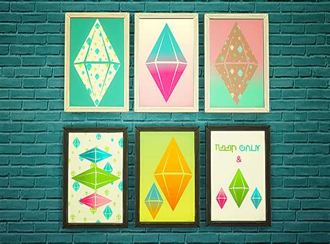 My Sims 4 Blog Plumbob Paintings By Boolparty