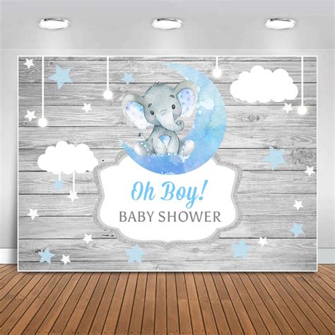 Buy Sensfun Babe Elephant Baby Shower Backdrop Rustic Wood Le Le Babe Star Gender Reveal