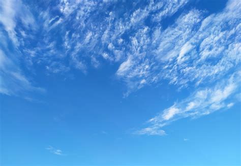 White Clouds In The Clear Blue Sky Blue Sky Photography Clear Blue