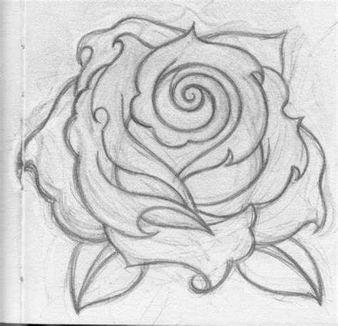 Rose By Mikuselly4545 On Deviantart Roses Drawing Rose Drawing