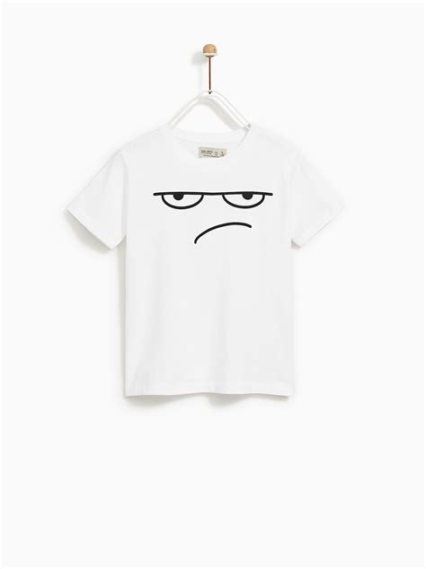 Image 1 Of Printed T Shirt From Zara Print T Shirt T Shirts For