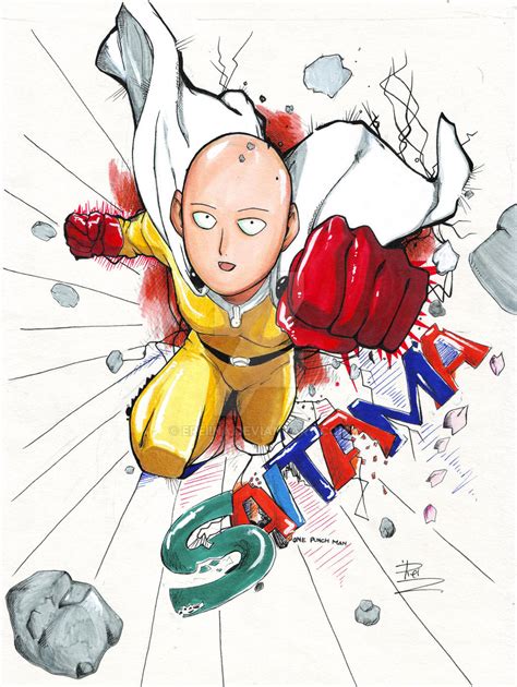 Saitama One Punch Man By Ereiina On Deviantart