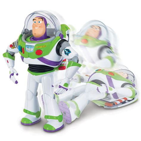 Disney Pixar Toy Story Buzz Lightyear With Interactive Drop Down Action