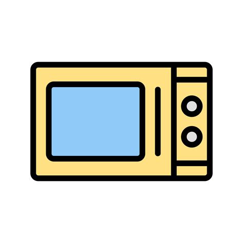 Microwave Oven Vector Icon Vector Art At Vecteezy