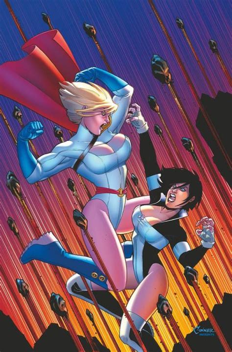 Power Girl Vs Terra By Amanda Conner And Paul Mounts Power Girl