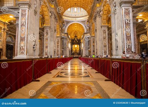 The Interior Of St Peter S Basilica In Vatican City Editorial Image