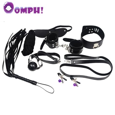 Oomph Set Kit Fetish Sex Bondage Sex Toys For Couple Adult Game Whip Rope Mouth Stuffed
