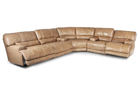 Hamlin 3 Piece Power Reclining Leather Sectional At Gardner White