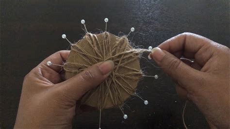 How To Make Flowers With Twine Diy Jute Flowers Making Youtube