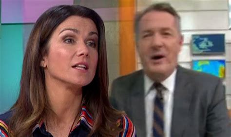 ITV Good Morning Britain Piers Morgan Makes Susanna Reid Run Away From