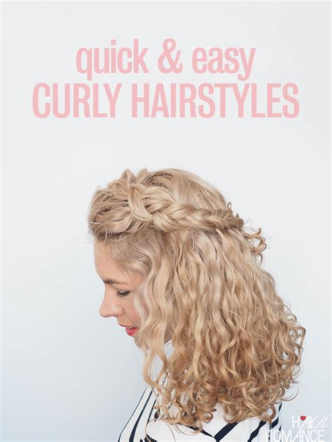 Style In Under 90 Seconds Two Easy Curly Hair Tutorials Hair Romance