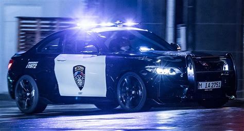 Bmw Introduces One Off M2 Police Car For M Town Carscoops