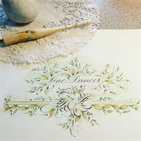 Ink Flourishes Flourish Calligraphy Calligraphy Artwork Calligraphy